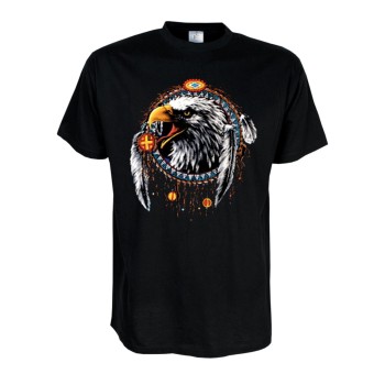 Fun T-Shirt Eagle Dreamcatcher, Indianer Funshirt